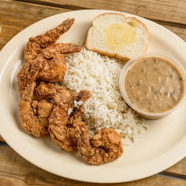 Shrimp Half and Half.