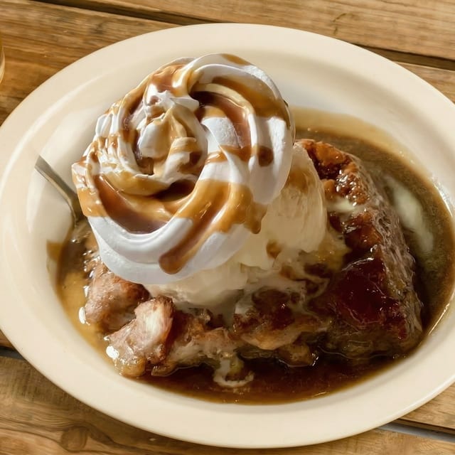 Praline Bread Pudding.