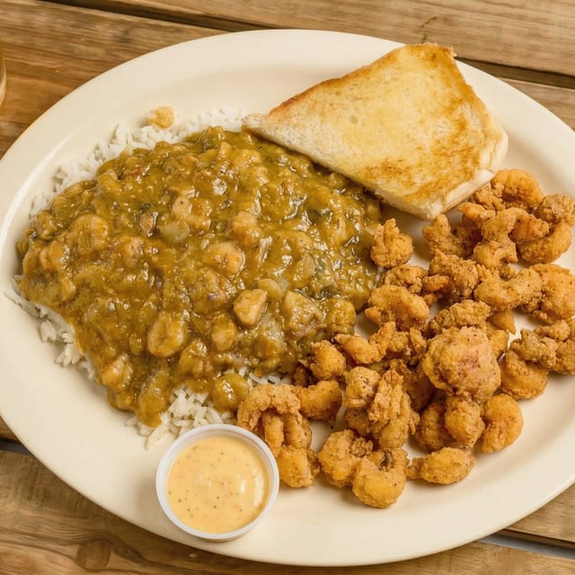 Crawfish Half and Half.