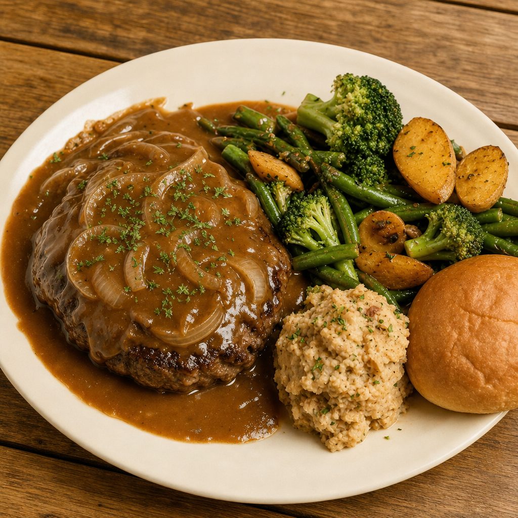Hamburger Steak.