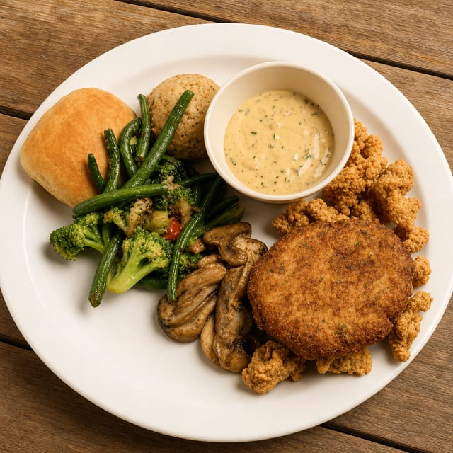 Crab Cake Platter.