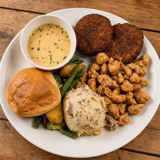 Fried Crawfish Tails Platter.