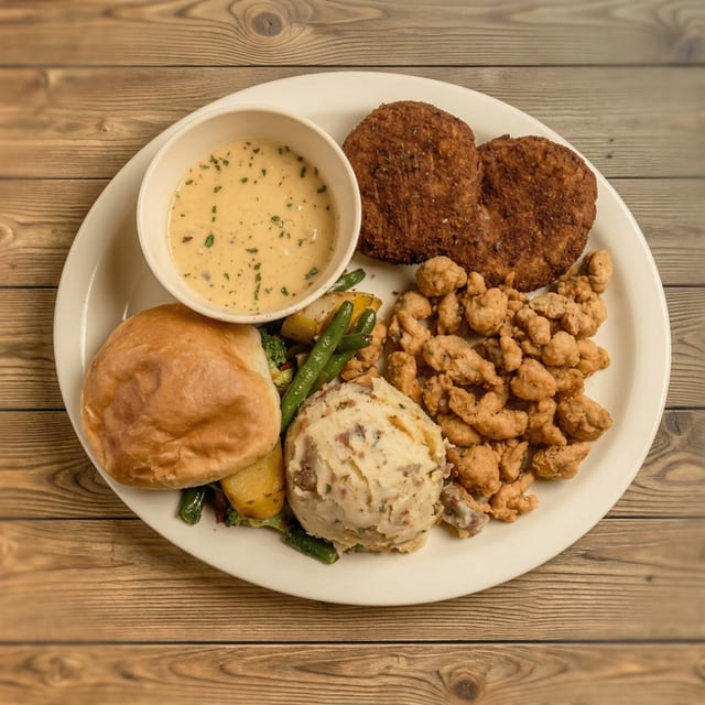 Fried Crawfish Tails Platter.